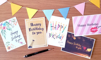 おしゃれなバースデーカードの無料テンプレート集 デザイン 印刷素材 Happy Birthday Project