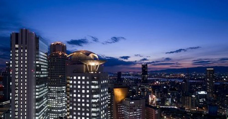 78位｜ヒルトン大阪　夜景がキレイなホテルランキング