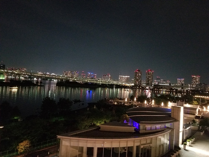 ヒルトン東京お台場から見える夜景