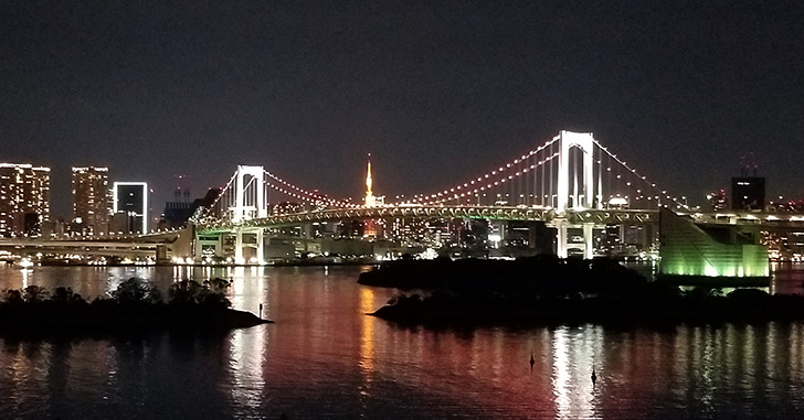 ヒルトン東京お台場から見える夜景