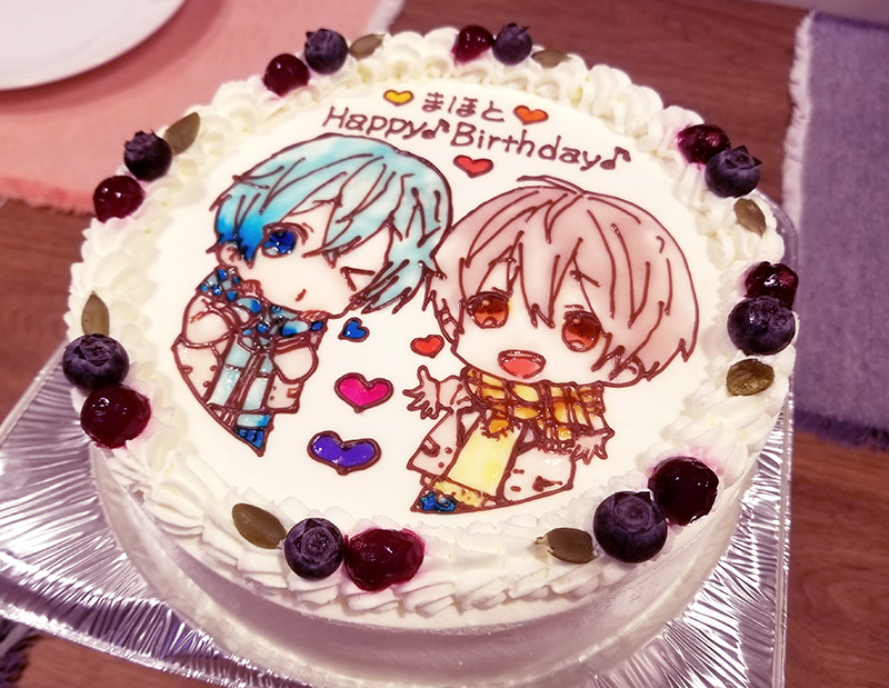 すとぷり　誕生日ケーキ　イラストケーキ　ころん　るぅと