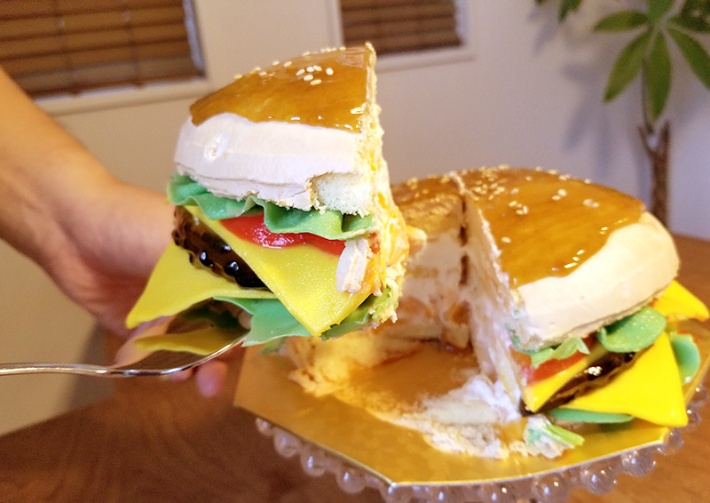 そっくりハンバーガーケーキを食べてみた感想