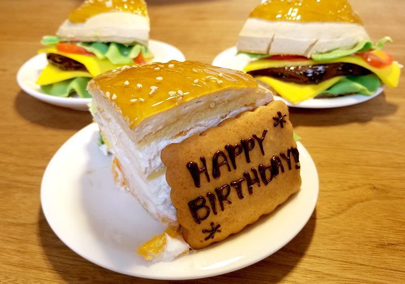 そっくりハンバーガーケーキを食べてみた感想