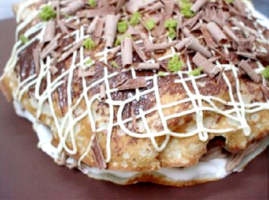 立体お好み焼き風ケーキ おもしろケーキ