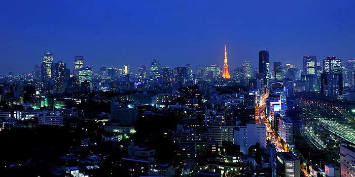 レストランチェリー ウィズ スカイバー／ザ・ランドマークスクエア トーキョー　夜景