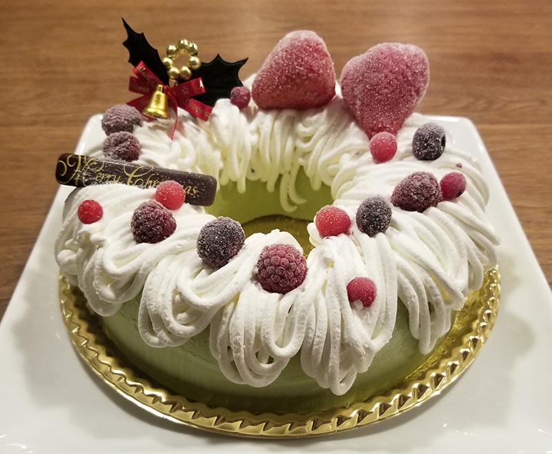 伊藤久右衛門のクリスマスケーキ　いちご抹茶アイスケーキ・プレミアム