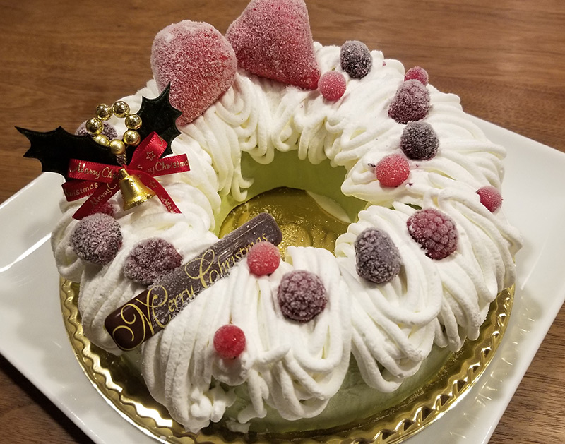伊藤久右衛門のクリスマスケーキ　いちご抹茶アイスケーキ・プレミアム