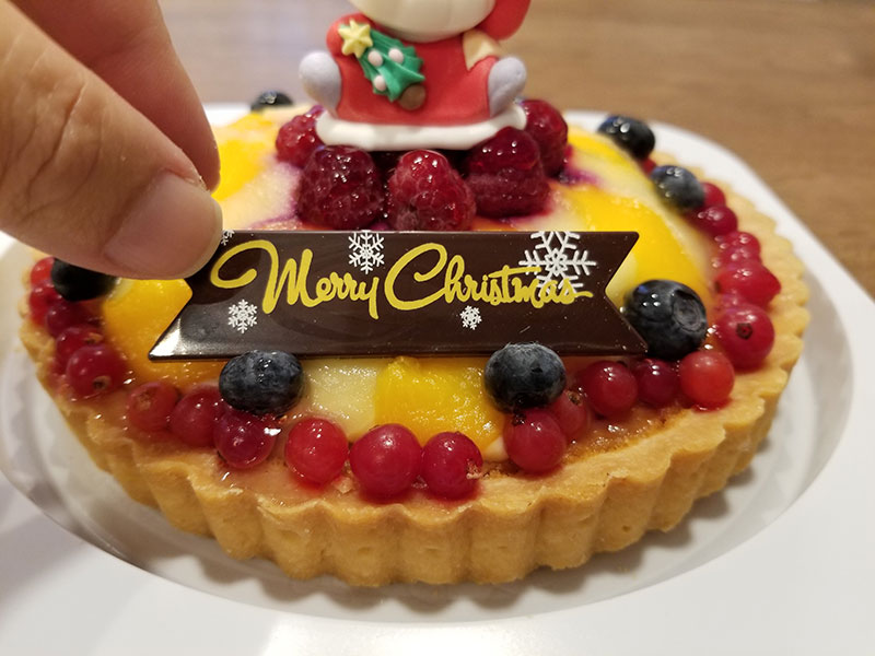 Cake.jpのクリスマスケーキ「フルーツタルト18cm」食べた感想