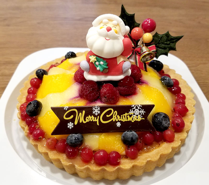 Cake.jpのクリスマスケーキ「フルーツタルト18cm」食べた感想