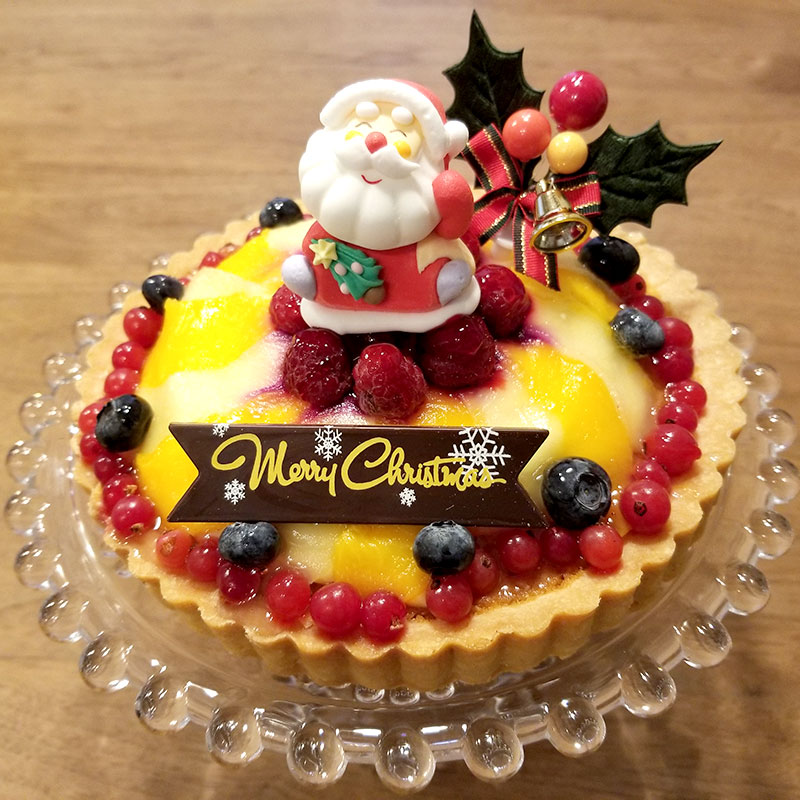 Cake.jpのクリスマスケーキ「フルーツタルト18cm」食べた感想