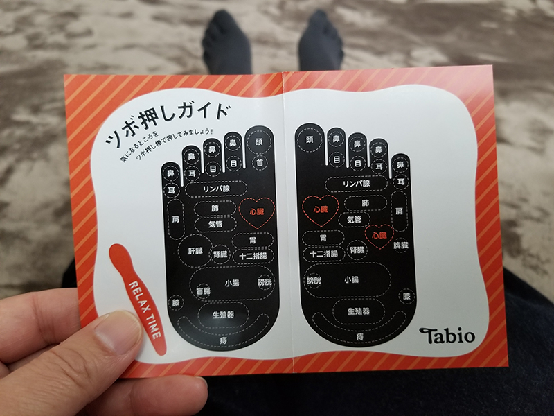 Tabio（タビオ）のツボ押しプリント5本指ソックス　商品レビュー