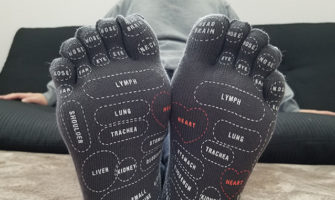 Tabio（タビオ）のツボ押しプリント5本指ソックス　商品レビュー