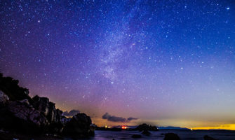 満点の星空の下でサプライズプレゼント