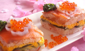 華やか菱餅風 押し寿司のレシピ・作り方