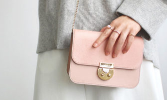 エーテルの上品なミニバッグ〜ヘアカーフ「アリュール」チェーンバッグ