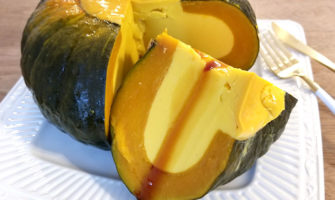イエローパンプキンの人気スイーツ「元祖まるごとかぼちゃプリン」食べてみた感想