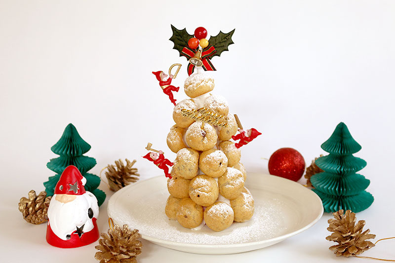 市販のお菓子で簡単手作りスイーツ！クリスマスにぴったりの「クロカンブッシュ」のレシピ・作り方
