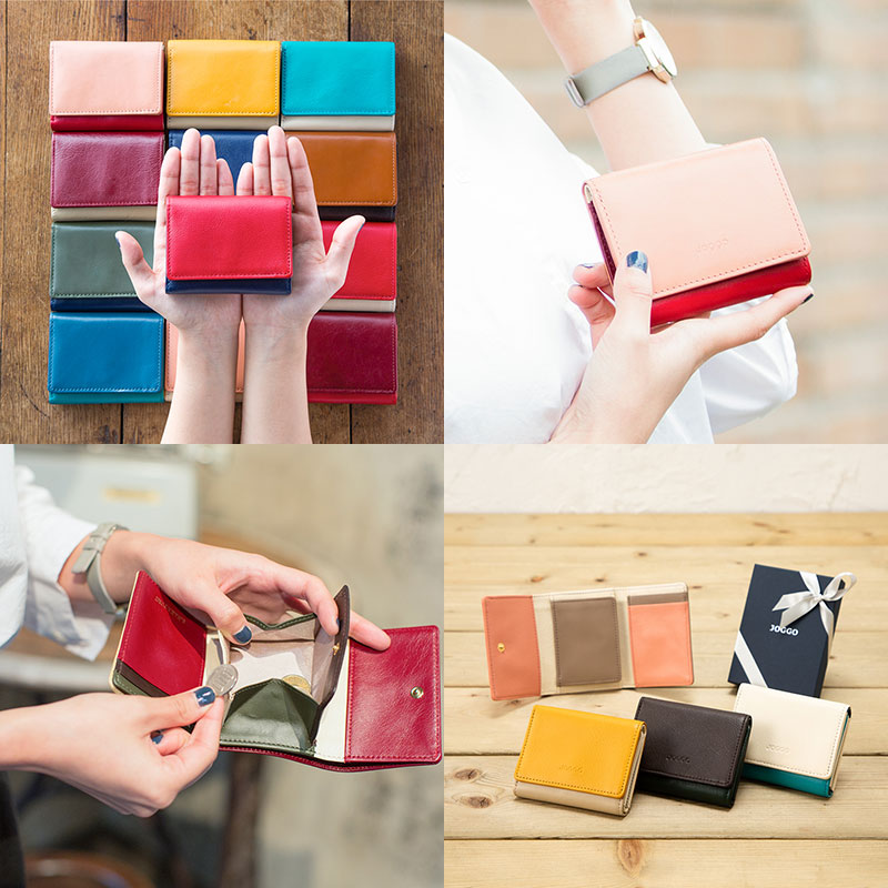 カラーを自分でデザインできるJOOGOの「３つ折りミニ財布」