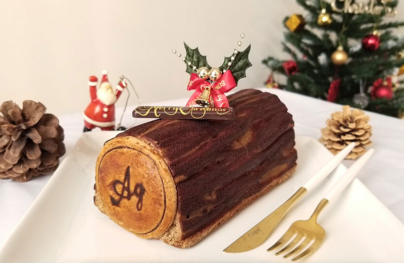 アグネスペストリーブティックのクリスマス焼菓子「ケーク・ビッシュ・ド・ノエル」