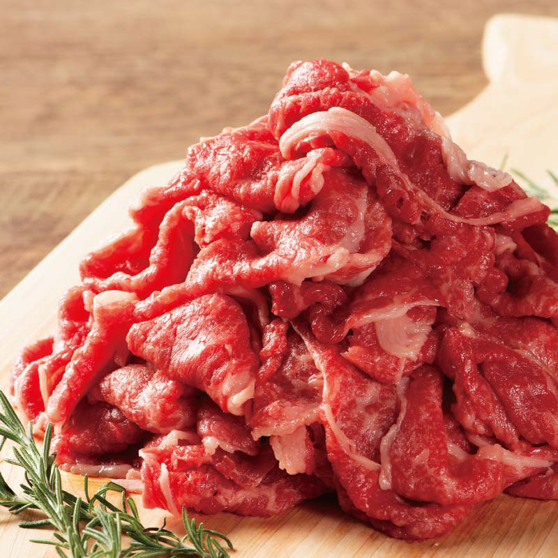 おろちょく　牛すきしゃぶ、牛丼、肉じゃがに！「鹿児島黒牛・和牛切り落とし 1kg」
