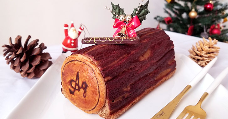 アグネスペストリーブティックのクリスマス焼菓子「ケーク・ビッシュ・ド・ノエル」をレビュー！！