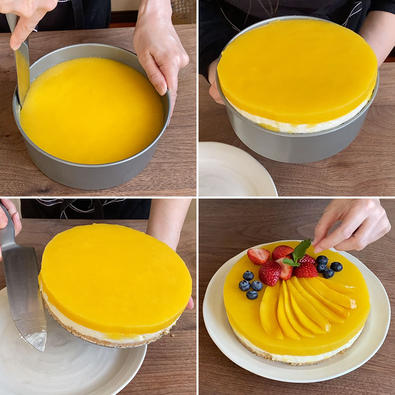 マンゴーレアチーズケーキの作り方-6