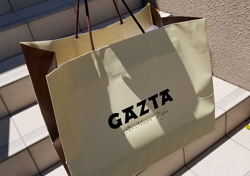 購入　紙袋　白金高輪「GAZTA（ガスタ）」の本家直伝バスクチーズケーキ