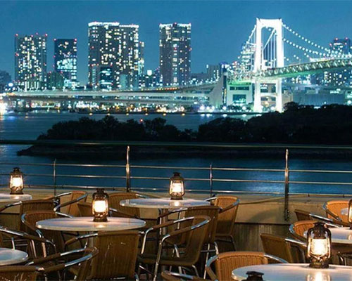 TO THE HERBS アクアシティお台場店 テラス 夜景