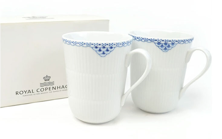 ロイヤルコペンハーゲン（Royal Copenhagen） プリンセス ブルーマグ ペア