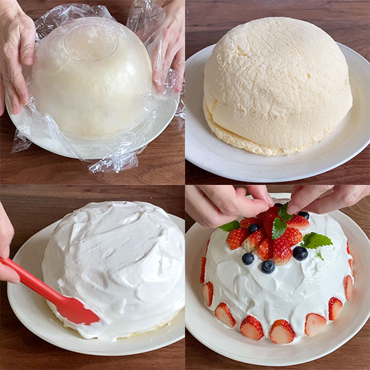 ドームアイスケーキの作り方-6