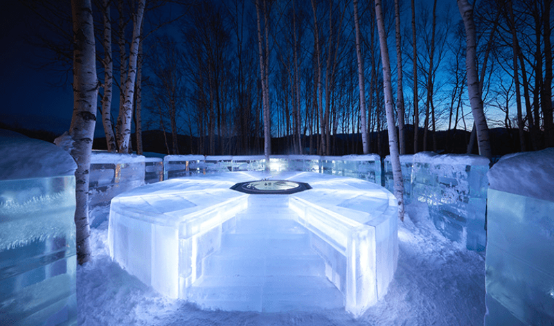 アイスヴィレッジ氷のホテル　露天風呂