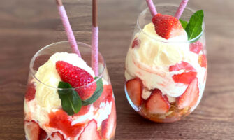 いちごのチーズクリームパフェのレシピ・作り方