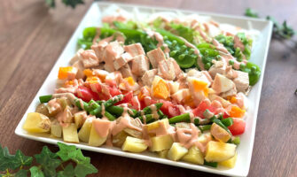 【春サラダ】彩り鮮やかな春の味満載！「春野菜のコブサラダ」のレシピ