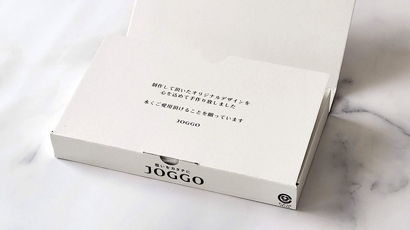 JOGGO 2つ折り財布　箱のメッセージ