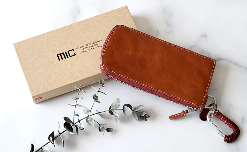 MIC ミック　バグッダ　ヒップポケットL字ファスナー長財布