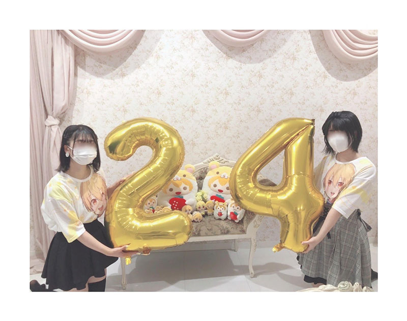 本人不在の誕生日会　SNS投稿写真イメージ