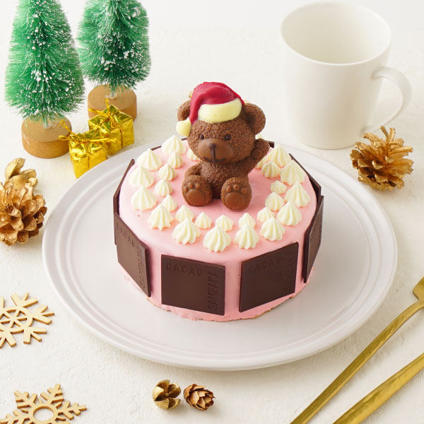 【CACAO SAMPAKA】クリスマスス限定 スモールサンタベア エマ チョコレートケーキ