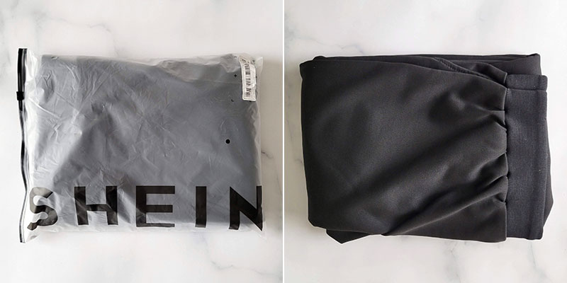 SHEIN（シーイン）商品レビュー　男性 スラントポケット ドローストリングウエスト スウェットパンツ