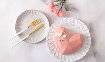 ジュエリーのような可愛いハートケーキ！Jewelry Heart Mousse ～Coral pink～を食べた感想