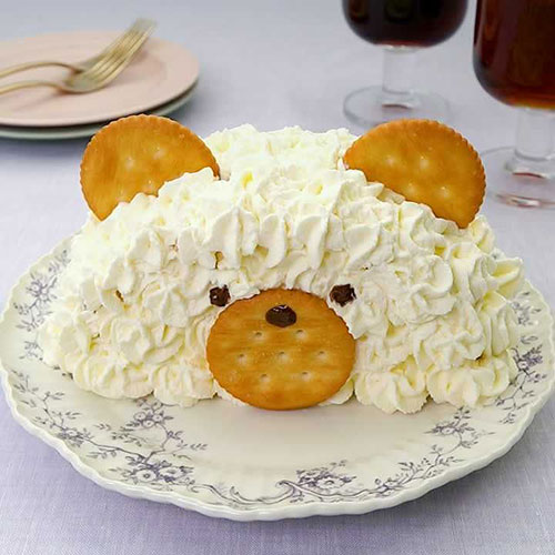 クマさんハーフケーキの作り方