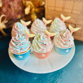 cupcake mermaid box 【6cup set box】/マーメイドカップケーキ6個セット