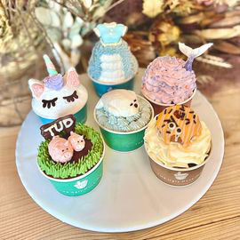 cupcake 王道可愛いbox【6cup set box】/カップケーキ 6個セット