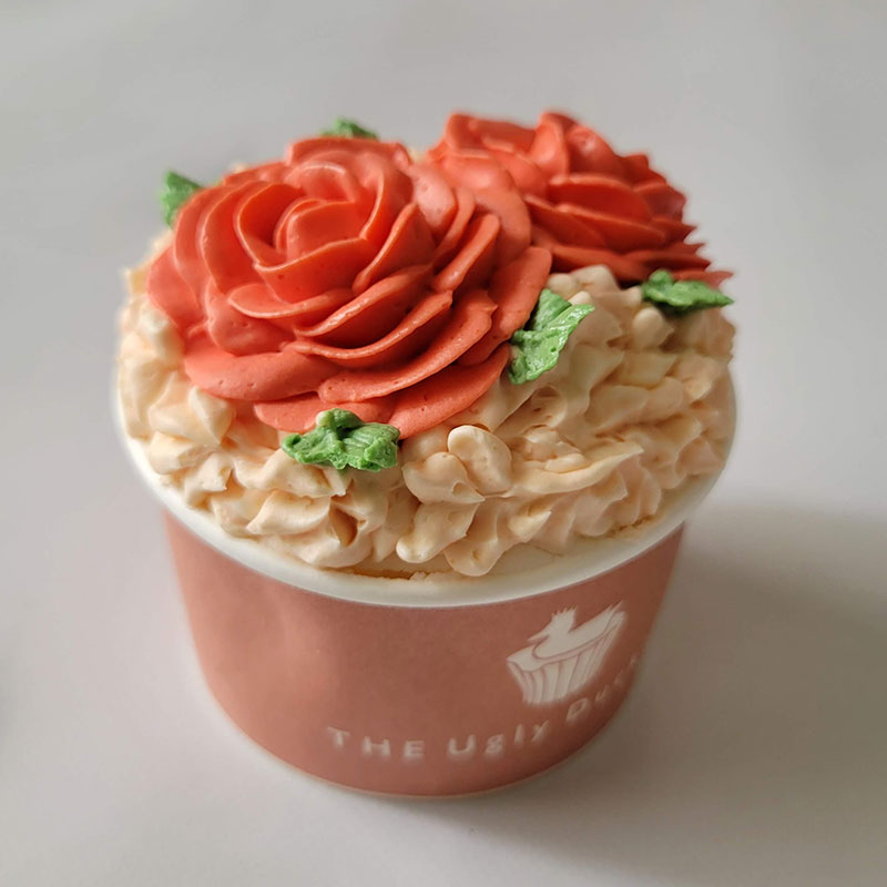 THE Ugly Duckling cupcake flowers box カップケーキ6個セット レビュー  Rose bouquet