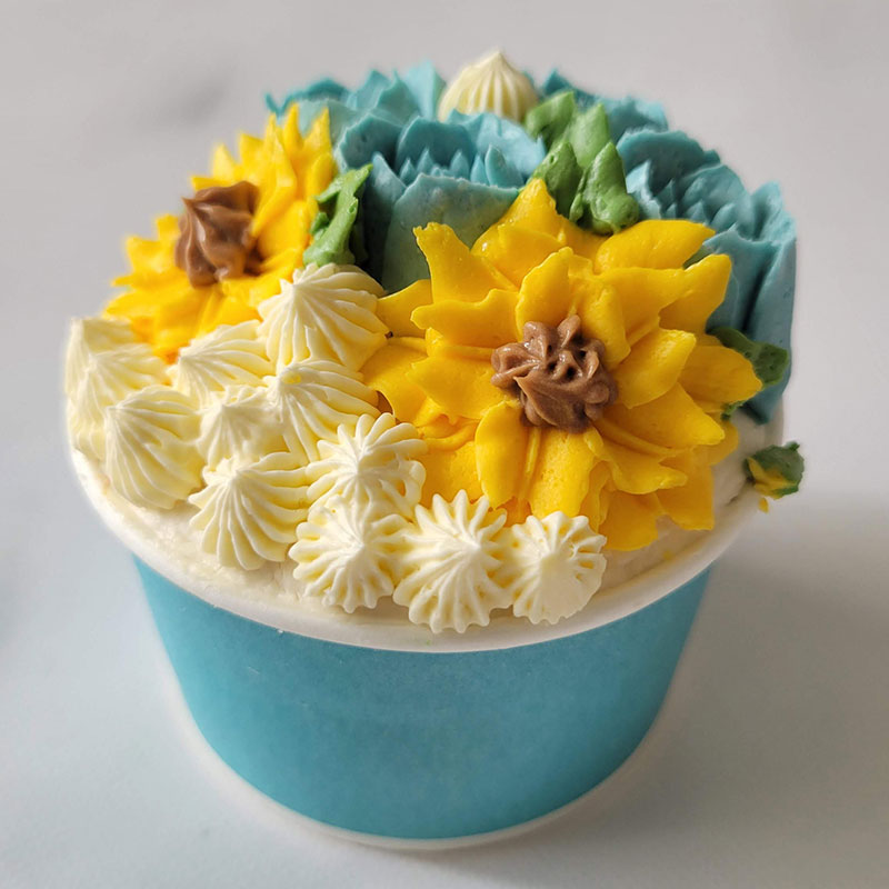 THE Ugly Duckling cupcake flowers box カップケーキ6個セット レビュー  summer bouquet