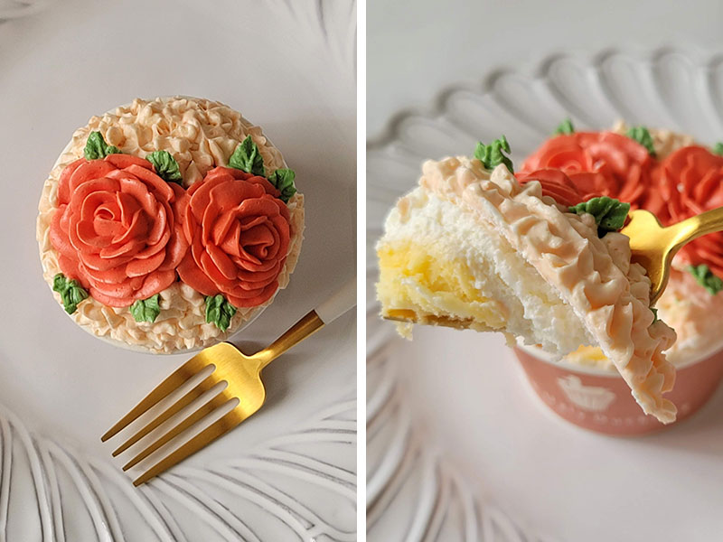 THE Ugly Duckling cupcake flowers box カップケーキ6個セット レビュー Rose bouquet