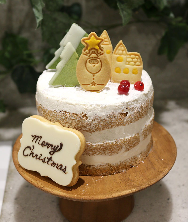 2023 クリスマストレンドケーキ＜migna（ミーニャ）／【赤ちゃんも食べられる】クリスマスのミニチュア風シンプルケーキ＞