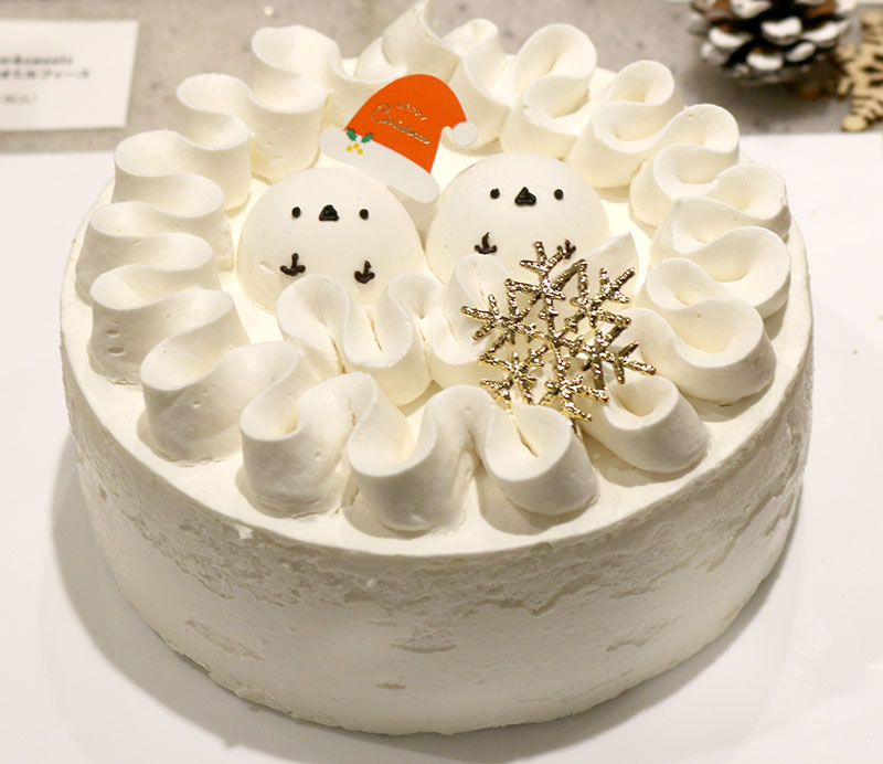 2023 クリスマストレンドケーキ＜洋菓子工房きらら／クリスマス限定 小鳥のクリームホールケーキ（卵・乳製品・小麦粉・白砂糖不使用・グルテンフリー）＞