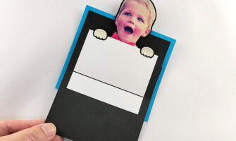 写真入り手作りメッセージカード「顔写真が飛び出す！いないいないばあカード」の作り方
