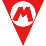 アルファベット・マリオ風レッドカラーのフラッグ素材